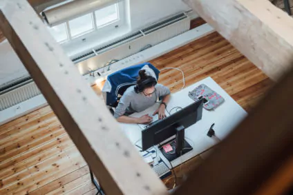 Desk from above